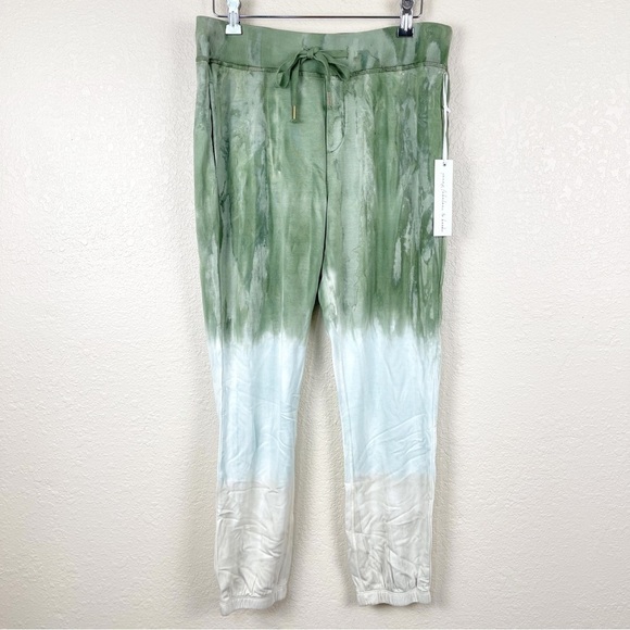 Young Fabulous & Broke Green Dip Tie Dye Joggers Size Large‎ Women - Picture 2 of 13